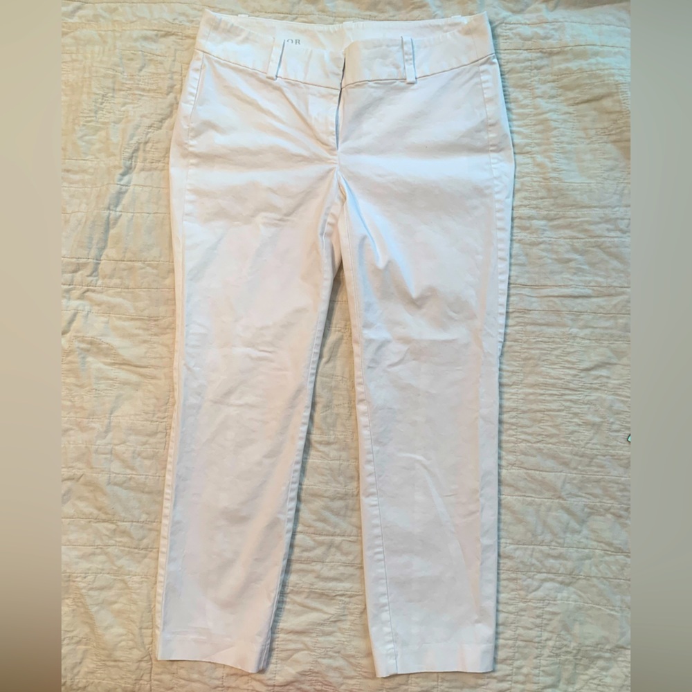 White Cropped Pants
